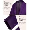 COOFANDY Mens Sport Coat Casual Blazer One Button Business Suit Jacket(Purple)