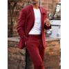 COOFANDY Mens Sport Coat Casual Blazer One Button Business Suit Jacket(Wine Red)