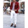 COOFANDY Mens Sport Coat Casual Blazer One Button Business Suit Jacket(Wine Red)