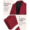 COOFANDY Mens Sport Coat Casual Blazer One Button Business Suit Jacket(Wine Red)