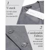 COOFANDY Men’s Suit Vest Slim Fit Formal Dress Waistcoat Casual Business Vests for Suit or Tuxedo(Gray)