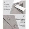 COOFANDY Men’s Suit Vest Slim Fit Formal Dress Waistcoat Casual Business Vests for Suit or Tuxedo(Moon Grey)