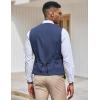 COOFANDY Men’s Suit Vest Slim Fit Formal Dress Waistcoat Casual Business Vests for Suit or Tuxedo(Peacock Blue)
