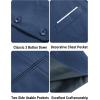 COOFANDY Men’s Suit Vest Slim Fit Formal Dress Waistcoat Casual Business Vests for Suit or Tuxedo(Peacock Blue)
