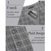 COOFANDY Men’s Suit Vest Slim Fit Formal Dress Waistcoat Casual Business Vests for Suit or Tuxedo(Plaid Grey)
