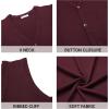 COOFANDY Men’s Sweater Vest V Neck Casual Sleeveless Knitted Button Cardigan Vest(Wine Red)