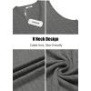 COOFANDY Men’s Sweater Vest V Neck Slim Fit Cable Knitted Sleeveless Pullover Sweater(Grey)