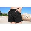 COOFANDY Men’s Swim Trunks Quick Dry Board Shorts Swimsuit Swimwear Bathing Suit(A Black)
