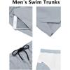 COOFANDY Men’s Swim Trunks Quick Dry Board Shorts Swimsuit Swimwear Bathing Suit(Grey)