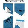 COOFANDY Men’s Swim Trunks Quick Dry Board Shorts Swimsuit Swimwear Bathing Suit(Lake Blue)