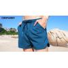 COOFANDY Men’s Swim Trunks Quick Dry Board Shorts Swimsuit Swimwear Bathing Suit(Lake Blue)