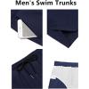 COOFANDY Men’s Swim Trunks Quick Dry Board Shorts Swimsuit Swimwear Bathing Suit(Navy Blue)