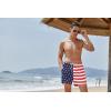 COOFANDY Men’s Swim Trunks Quick Dry Board Shorts Swimsuit Swimwear Bathing Suit(P American Flag)