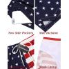 COOFANDY Men’s Swim Trunks Quick Dry Board Shorts Swimsuit Swimwear Bathing Suit(P American Flag)