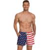 COOFANDY Men’s Swim Trunks Quick Dry Board Shorts Swimsuit Swimwear Bathing Suit(P American Flag)
