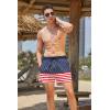 COOFANDY Men’s Swim Trunks Quick Dry Board Shorts Swimsuit Swimwear Bathing Suit(P American Flag-2)