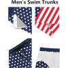 COOFANDY Men’s Swim Trunks Quick Dry Board Shorts Swimsuit Swimwear Bathing Suit(P American Flag-2)