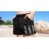 COOFANDY Men’s Swim Trunks Quick Dry Board Shorts Swimsuit Swimwear Bathing Suit(P Black American Flag)