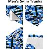 COOFANDY Men’s Swim Trunks Quick Dry Board Shorts Swimsuit Swimwear Bathing Suit(P Geometric Figures)