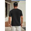 COOFANDY Men’s T Shirts Short Sleeve Classic V Neck T-Shirt Casual Summer Basic Tee Shirt(Black)
