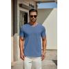 COOFANDY Men’s T Shirts Short Sleeve Classic V Neck T-Shirt Casual Summer Basic Tee Shirt(Dark Blue)
