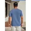 COOFANDY Men’s T Shirts Short Sleeve Classic V Neck T-Shirt Casual Summer Basic Tee Shirt(Dark Blue)