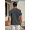 COOFANDY Men’s T Shirts Short Sleeve Classic V Neck T-Shirt Casual Summer Basic Tee Shirt(Dark Grey)