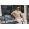 COOFANDY Men’s T Shirts Short Sleeve Classic V Neck T-Shirt Casual Summer Basic Tee Shirt(Khaki)