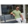COOFANDY Men’s T Shirts Short Sleeve Classic V Neck T-Shirt Casual Summer Basic Tee Shirt(Light Green)
