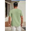 COOFANDY Men’s T Shirts Short Sleeve Classic V Neck T-Shirt Casual Summer Basic Tee Shirt(Light Green)