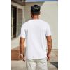 COOFANDY Men’s T Shirts Short Sleeve Classic V Neck T-Shirt Casual Summer Basic Tee Shirt(White)