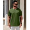 COOFANDY Mens T-Shirts 100% Cotton Premium Short Sleeve Shirt Crew Neck Basic Tshirt(Army Green)