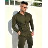 COOFANDY Men’s Tracksuit 2 Piece Hoodie Sweatsuit Sets Casual Jogging Athletic Suits(Army Green)