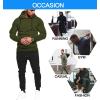 COOFANDY Men’s Tracksuit 2 Piece Hoodie Sweatsuit Sets Casual Jogging Athletic Suits(Army Green Black)