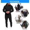 COOFANDY Men’s Tracksuit 2 Piece Hoodie Sweatsuit Sets Casual Jogging Athletic Suits(Black)