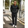 COOFANDY Men’s Tracksuit 2 Piece Hoodie Sweatsuit Sets Casual Jogging Athletic Suits(Black)