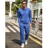COOFANDY Men’s Tracksuit 2 Piece Hoodie Sweatsuit Sets Casual Jogging Athletic Suits(Blue)