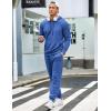 COOFANDY Men’s Tracksuit 2 Piece Hoodie Sweatsuit Sets Casual Jogging Athletic Suits(Blue)