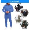 COOFANDY Men’s Tracksuit 2 Piece Hoodie Sweatsuit Sets Casual Jogging Athletic Suits(Blue)