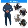 COOFANDY Men’s Tracksuit 2 Piece Hoodie Sweatsuit Sets Casual Jogging Athletic Suits(Blue Grey)