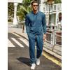 COOFANDY Men’s Tracksuit 2 Piece Hoodie Sweatsuit Sets Casual Jogging Athletic Suits(Dark Blue)