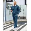 COOFANDY Men’s Tracksuit 2 Piece Hoodie Sweatsuit Sets Casual Jogging Athletic Suits(Dark Blue)