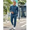 COOFANDY Men’s Tracksuit 2 Piece Hoodie Sweatsuit Sets Casual Jogging Athletic Suits(Dark Blue)