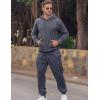 COOFANDY Men’s Tracksuit 2 Piece Hoodie Sweatsuit Sets Casual Jogging Athletic Suits(Dark Gray)