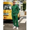COOFANDY Men’s Tracksuit 2 Piece Hoodie Sweatsuit Sets Casual Jogging Athletic Suits(Dark Green)