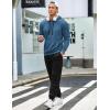 COOFANDY Men’s Tracksuit 2 Piece Hoodie Sweatsuit Sets Casual Jogging Athletic Suits(Gray Blue Black)
