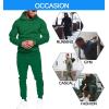 COOFANDY Men’s Tracksuit 2 Piece Hoodie Sweatsuit Sets Casual Jogging Athletic Suits(Lake Green)