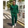 COOFANDY Men’s Tracksuit 2 Piece Hoodie Sweatsuit Sets Casual Jogging Athletic Suits(Lake Green)