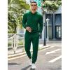 COOFANDY Men’s Tracksuit 2 Piece Hoodie Sweatsuit Sets Casual Jogging Athletic Suits(Lake Green)