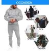 COOFANDY Men’s Tracksuit 2 Piece Hoodie Sweatsuit Sets Casual Jogging Athletic Suits(Light Grey)